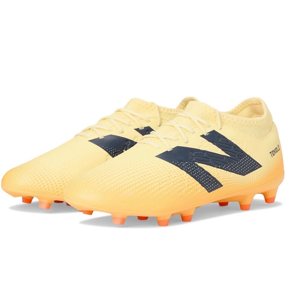 New Balance Tekela Magique FG V4+ Soccer Cleats Beige orange M 4 Wm 5.5 ST3FJ45